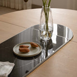UMAGE Lifestyle Comfort Circle Extendable Dining Table Oak Ceramic Top Nero Steel (8) (1)